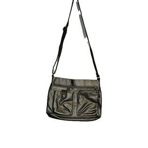 Relic By Fossil Gray Faux Leather Hand Bag Purse Travel Bag Crossbody